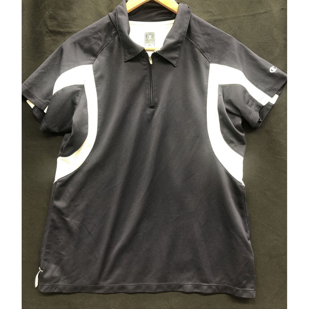 Champion Women’s Athletic Top XL Blue White Volleyball Coach Team Sports Active